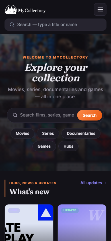 Everything works on mobile, dark mode included.